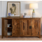 ANGEL FURNITURE Canberra Sheesham Wood Four Door Storage Cabinet 172x45x90 CM (Honey Finish)