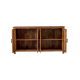 ANGEL FURNITURE Canberra Sheesham Wood Four Door Storage Cabinet 172x45x90 CM (Honey Finish)