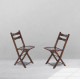 Sheesham Wood Foldable Dining Chairs Set of 2 | Balcony Chairs | Chairs For Small Spaces