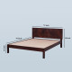 Angel Furniture Solid Sheesham Wood Non Storage Bed (Aurora, King Size 60x78)