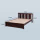 Angel Furniture Solid Sheesham Wood Non Storage Bed (Celeste, King Size 72x78)