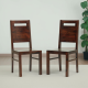 Everson Sheesham Wood dinning chair (Set of 2) In Walnut Finish