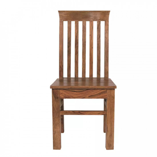 Angel's Vaughan Solid Sheesham Wood Dining Chairs Set of 2 In Honey Finish