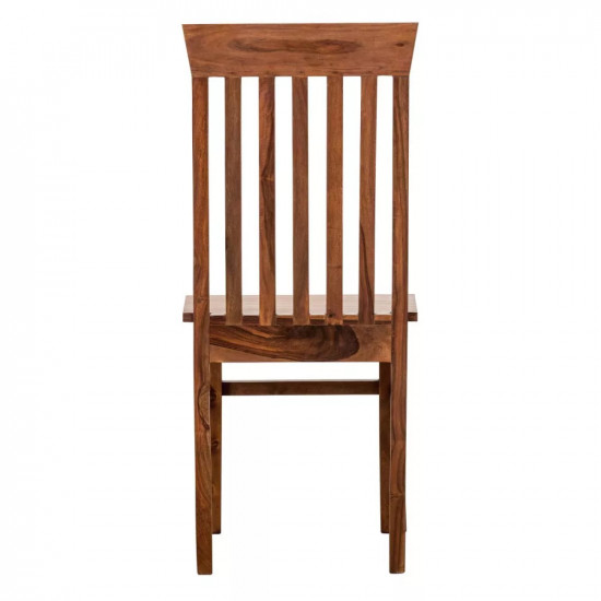 Angel's Vaughan Solid Sheesham Wood Dining Chairs Set of 2 In Honey Finish