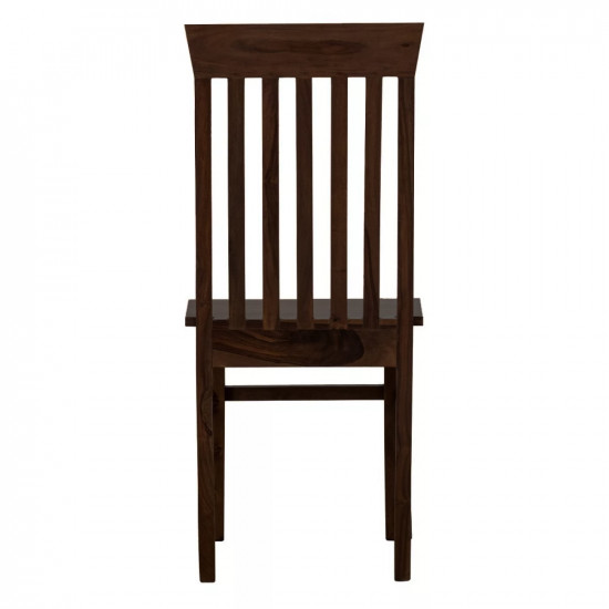 Angel's Vaughan Solid Sheesham Wood Dining Chairs Set of 2 In Walnut Finish