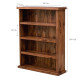 Solid Sheesham Wood Open Space saver Bookshelf (Honey)