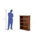 Solid Sheesham Wood Open Space saver Bookshelf (Honey)