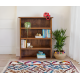 Solid Sheesham Wood Open Space saver Bookshelf (Honey)