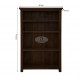 Antonio Solid Sheesham Wood large bookshelf in Walnut Finish