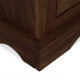 ANGEL FURNITURE Sheesham Wood Downton Classic Wardrobe | Bookshelf Storage (Walnut Finish)