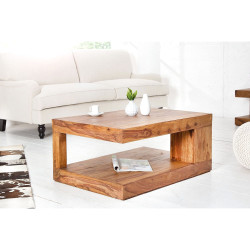 ANGEL FURNITURE Sheesham Wood Flyer Coffee Table 110X60X40 CM | Center Table (Honey Finish)