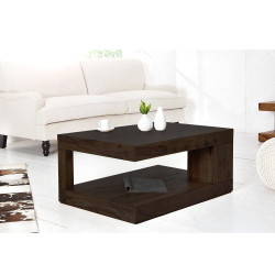 ANGEL FURNITURE Sheesham Wood Flyer Coffee Table 110X60X40 CM | Center Table (Walnut Finish)