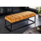 ANGEL FURNITURE Fresno Long Ottoman Cum Bench | Hallway Bench | Dining Bench | Extra Seating 108x40x40 CM (Tiger Orange)