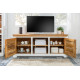 ANGEL FURNITURE Whitewave Solid Wood Tv Cabinet Two Door Storage Unit | Entertainment Unit 160x70x45 CM (Tv Unit)