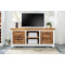 ANGEL FURNITURE Whitewave Solid Wood Tv Cabinet Two Door Storage Unit | Entertainment Unit 160x70x45 CM (Tv Unit)