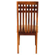 Angel Furniture Solid Sheesham Wood Dining Set with bench and four chairs honey finish